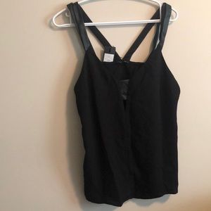 Dynamite leather straps and accent, black, pretty, new w tags